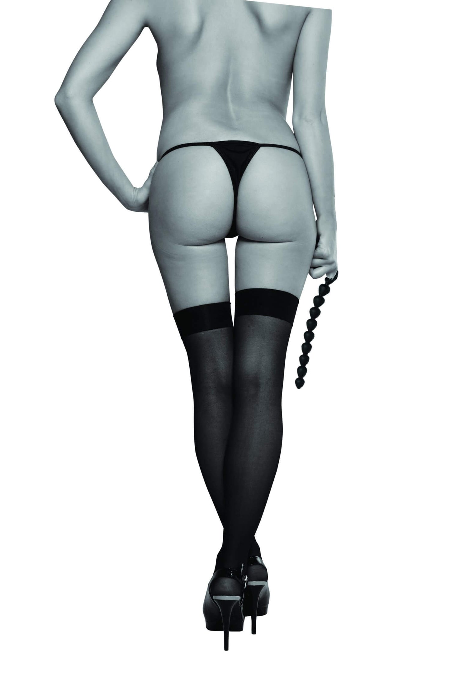 Perles anales en silicone noires Sportsheets