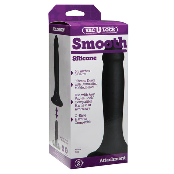 Packaging for the Vac-U-Lock Smooth dildo | Kinkly Shop