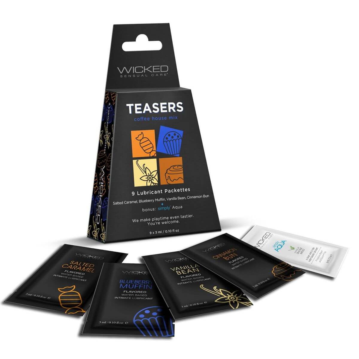 Wicked Teasers Lube Sampler Flavored, Vegan, Travel-Friendly Kinkly Shop Wicked Teasers Lube Sampler Flavored, Vegan, Travel-Friendly Kinkly Shop