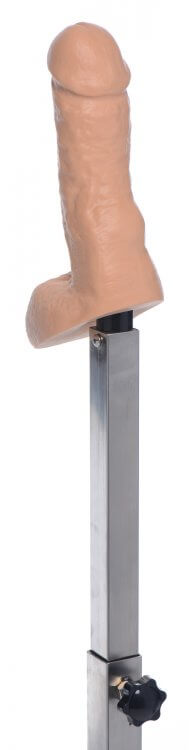 A close-up of the Master Series Squat Impaler Vac-U-Lock attachment that shows how the dildo would fit on the Impaler. | Kinkly Shop