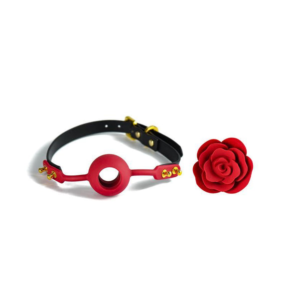 ZALO Rose Ball Gag - Kinkly Shop