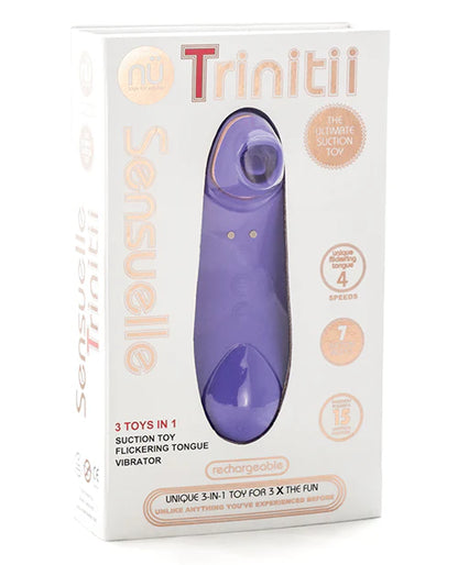 nu Sensuelle Trinitii Vibrador de succión de lengua 3 en 1