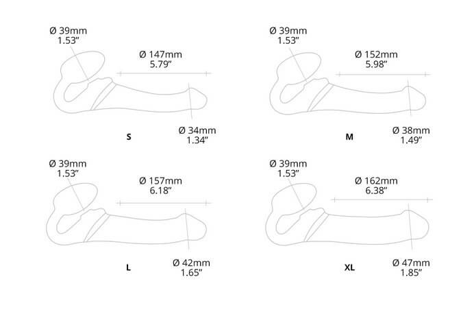 Strap-on-Me Vibrating Licking Strapless Strap-on