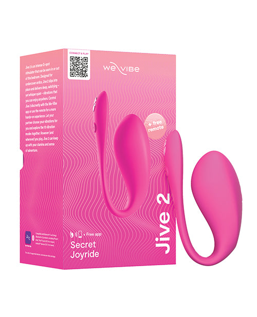 The We-Vibe Jive 2 shown next to the packaging for the We-Vibe Jive 2 | Kinkly Shop