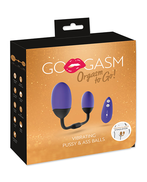 Packaging for the GoGasm Vibrating Pussy & Ass Balls | Kinkly Shop