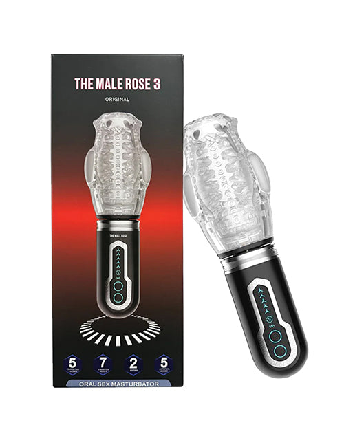 Packaging of the The Male Rose 3: Thrusting, Rotating & Vibrating | Kinkly Shop