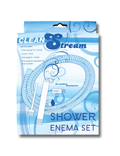 Packaging of the CleanStream Beginner Shower Enema Set | Kinkly Shop