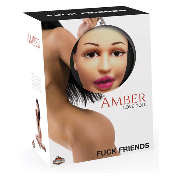 Packaging for the Fuck Friends Inflatable Doll -  Amber | Kinkly Shop