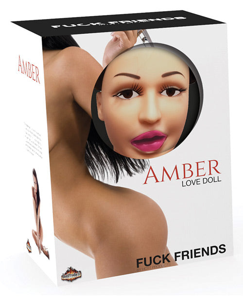 Packaging for the Fuck Friends Inflatable Doll -  Amber | Kinkly Shop