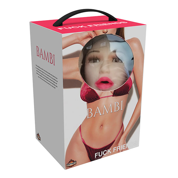 Packaging for the Fuck Friends Inflatable Doll - Bambi | Kinkly Shop