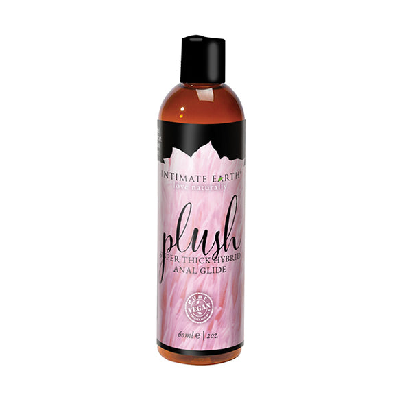 Intimate Earth Super Thick Hybrid Anal Glide bottle in front of a plain white background | Kinkly Shop