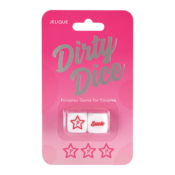 The front of the packaging showcases the two dice inside. | Kinkly Shop
