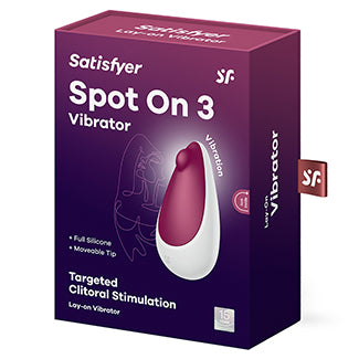 Packaging for the Satisfyer Spot On 3 | Kinkly Shop
