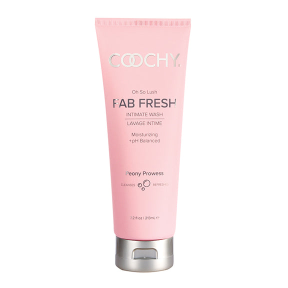 The front side of the COOCHY Fab Fresh Feminine Wash tube | Kinkly Shop