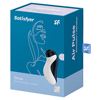Packaging for the Satisfyer Orca | Kinkly Shop