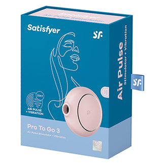 Satisfyer Pro To Go 3 in Rose | Kinkly Shop
