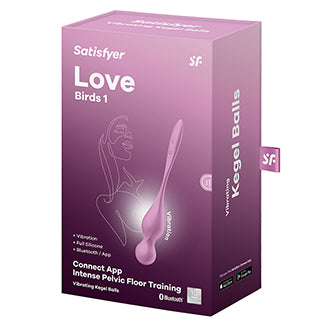The Satisfyer Love Birds 1 in Pink packaging | Kinkly Shop