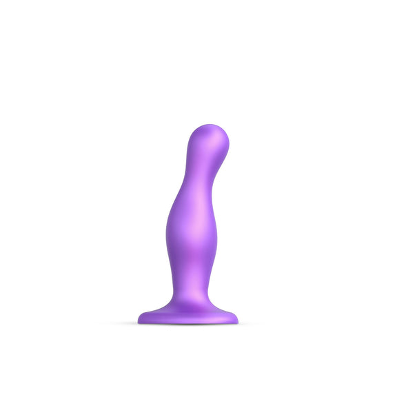 Plug Dil Curvy Strap-On-Me Violet Métallique - Moyen