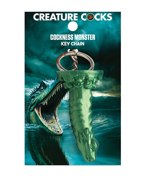 Packaging for the Creature Cocks Cockness Monster Key Chain | Kinkly Shop