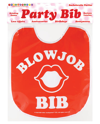 The Blow Job Party Bib in its packaging | Kinkly Shop