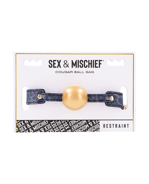 Front of the Sportsheets Cougar Ball Gag packaging | Kinkly Shop