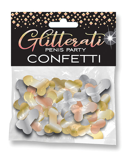Glitterati Penis Party Confetti in its packaging | Kinkly Shop