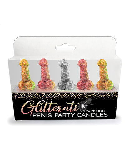 Packaging for the Glitterati Penis Party Candle | Kinkly Shop
