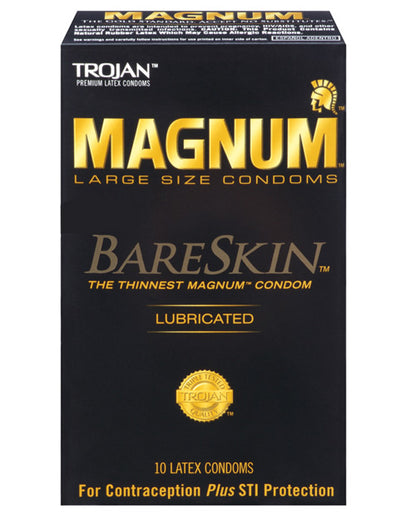 10 pack of the Trojan Magnum Bareskin | Kinkly Shop