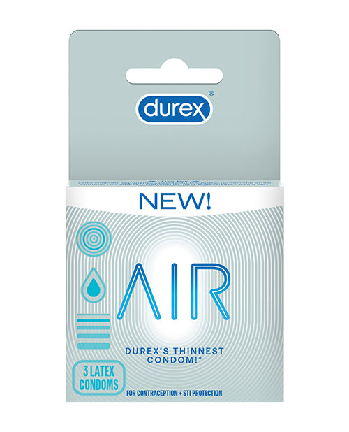 3 pack packaging of the Durex Air Condoms | Kinkly Shop