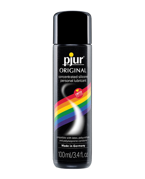 Pjur Original: Rainbow Edition in a rainbow bottle 100ml size | Kinkly Shop