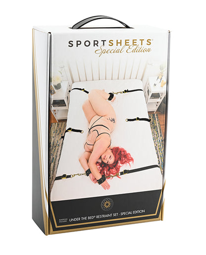 Packaging for the Sportsheets Under The Bed Restraint System - Special Edition | Kinkly Shop