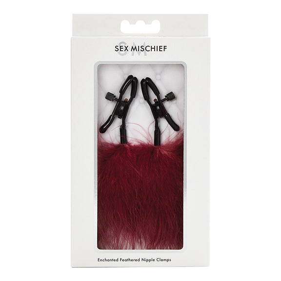 Packaging for the Sportsheets Enchanted Feather Nipple Clamps | Kinkly Shop