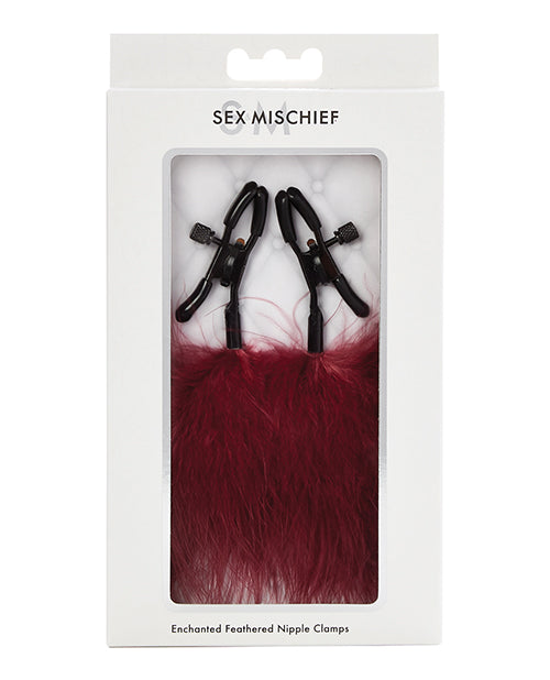 Packaging for the Sportsheets Enchanted Feather Nipple Clamps | Kinkly Shop