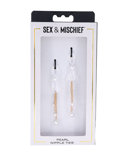 Packaging for the Sportsheets Pearl Nipple Ties | Kinkly Shop