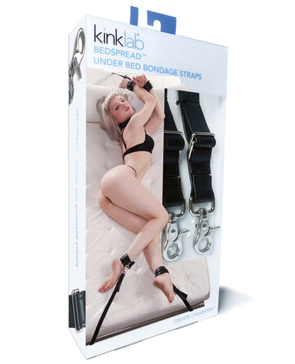 Packaging for the KinkLab Bedspread Restraint System | Kinkly Shop