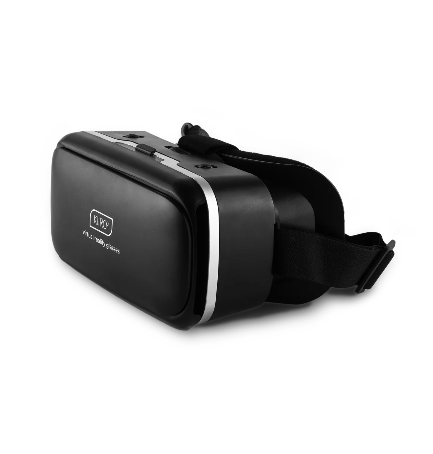 Side view of the Virtual Reality Headset. This shows the adjustable head strap that will fasten the headset around your head. | Kinkly Shop