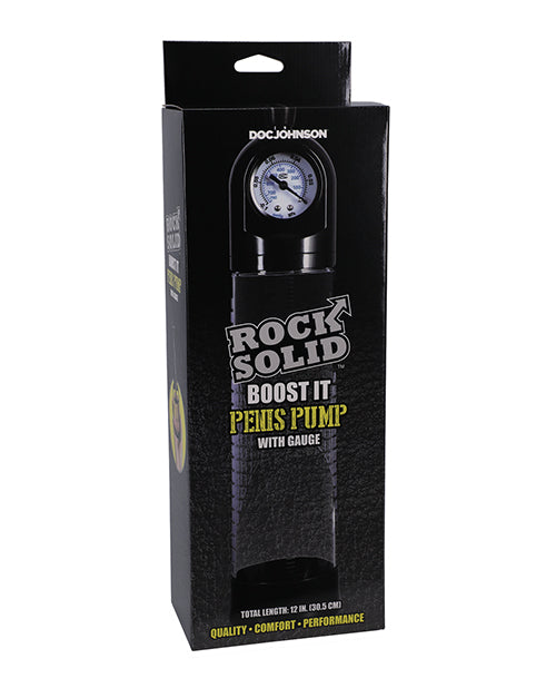Rock Solid Boost It Penis Pump with Gauge