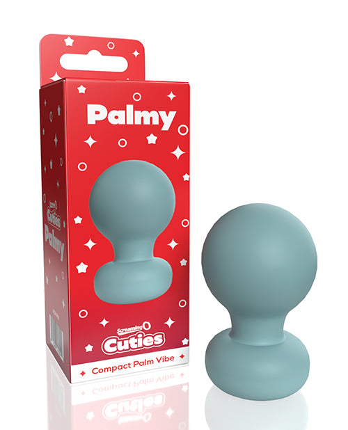 The Screaming O Cuties Palmy shown next to the packaging it comes in | Kinkly Shop