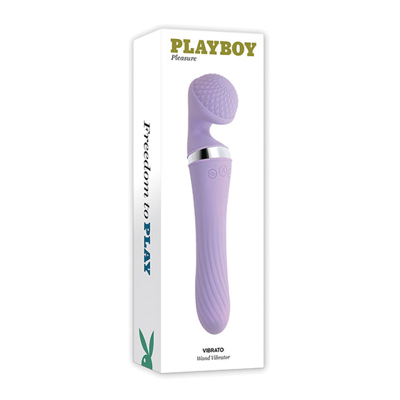 Playboy Pleasure Vibrato Wand Vibrator - Lilac