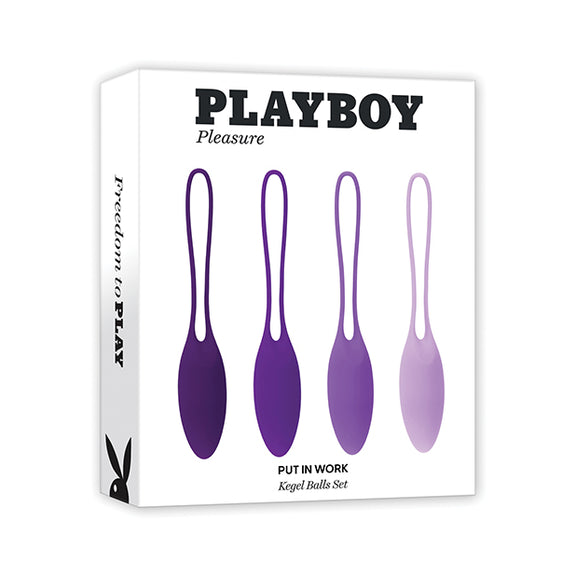 Playboy Pleasure Put In Work Kegel Set - Acai/Ombre