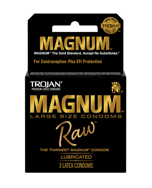 Packaging of the Trojan Magnum Raw 3 pack | Kinkly