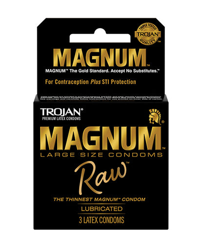 Packaging of the Trojan Magnum Raw 3 pack | Kinkly