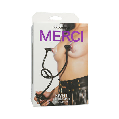 Packaging for the Merci Swell Auto Vibrating Sucker Cups | Kinkly