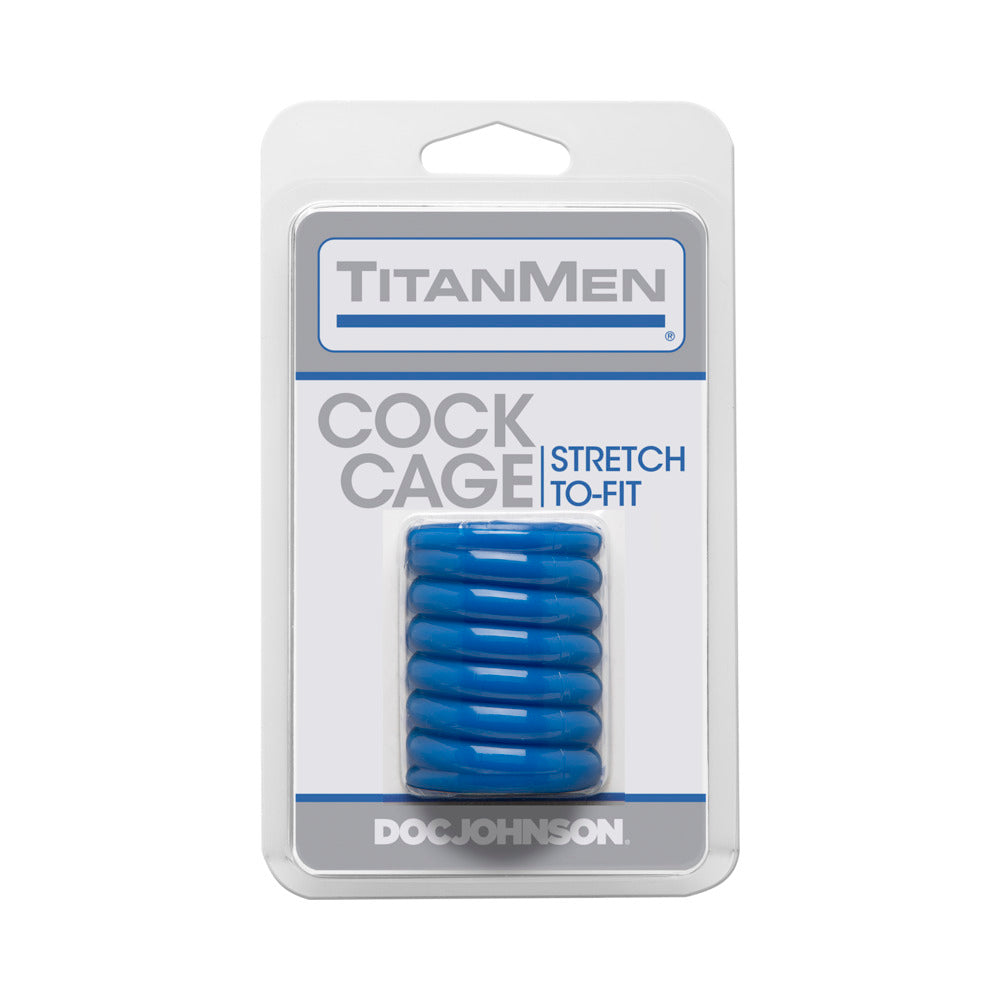 Packaging for the stretch to fit TitanMen Cock Cage | Kinkly Shop