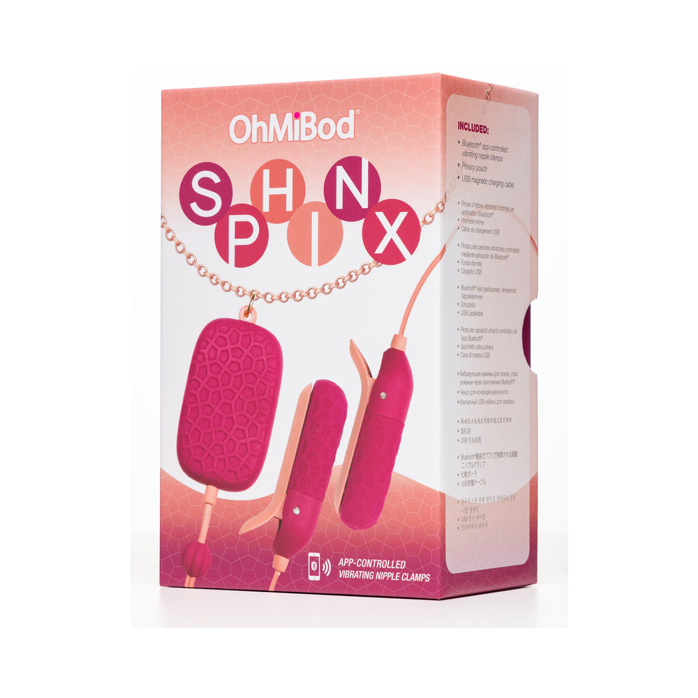 OhMiBod Sphinx Vibrating Nipple Clamps App-Controlled Play Kinkly Shop OhMiBod Sphinx Vibrating Nipple Clamps App-Controlled Play Kinkly Shop