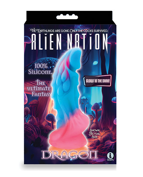 Packaging for the Alien Nation Glow Dragon | Kinkly Shop