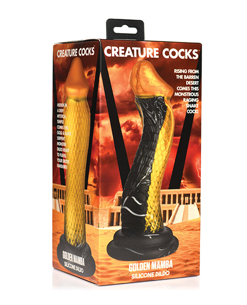 Packaging for the Creature Cocks Golden Mamba | Kinkly Shop