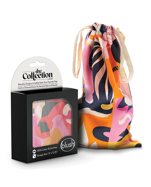 Packaging for the Burst Toy Bag shown next to the bag itself. | Kinkly Shop