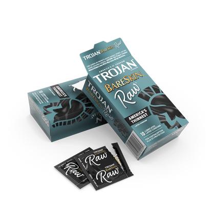 Condones Trojan Bareskin RAW - Paquete de 10