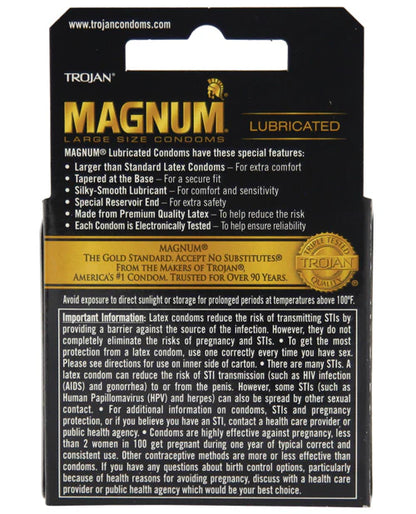 Trojan Magnum Condoms - 12 Pack